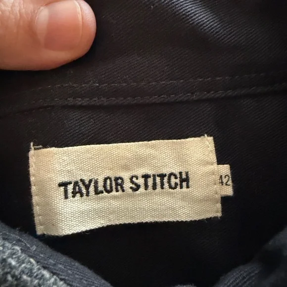 Taylor Stitch The Service Shirt Ash Melange Wool - Picture 3 of 8